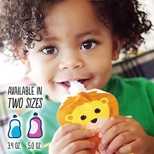 SQUOOSHI Reusable Baby Food Pouches 6 Pack | Eco-Friendly, BPA-Free, Travel-Ready thumbnail 2