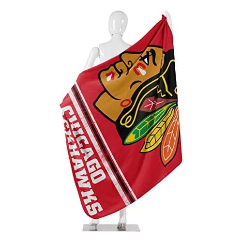 Northwest Chicago Blackhawks Fleece Throw Blanket 50" x 60" | Officially Licensed NHL Fan Gear thumbnail 5