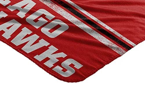 Northwest Chicago Blackhawks Fleece Throw Blanket 50" x 60" | Officially Licensed NHL Fan Gear thumbnail 3