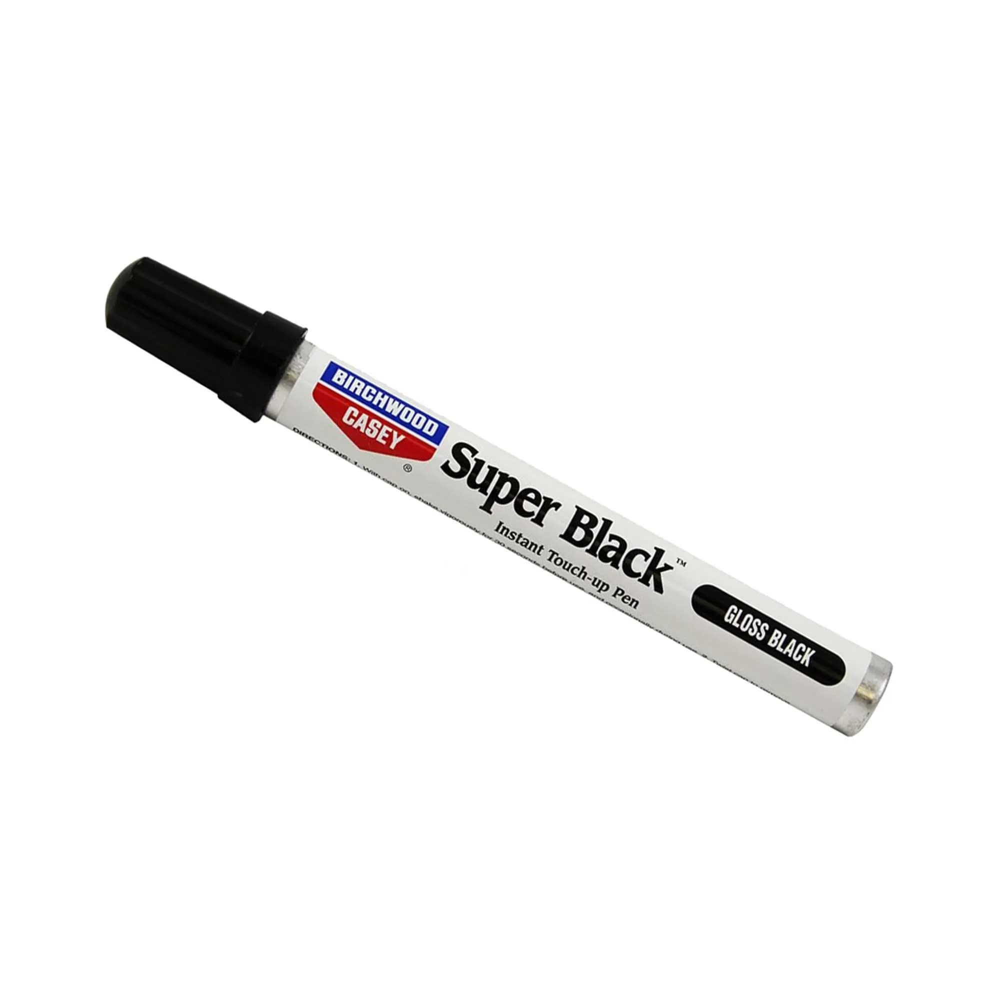 Birchwood Casey Super Black Touch-Up Pen for Scratches & Worn Areas, Gloss Black 0.33 oz (9.35 ml) | Restores Sporting Accessories - main product image