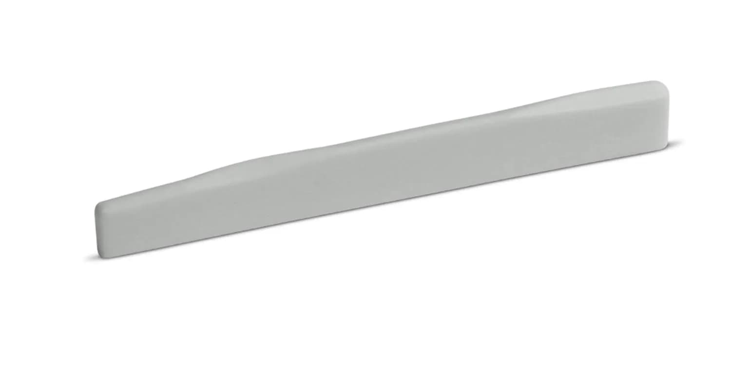 MacNichol Guitars 2.5 mm Thick Bone Saddle | Fits Post-1996 Martin Guitars, 11 mm Height, Wave Compensation — Grey