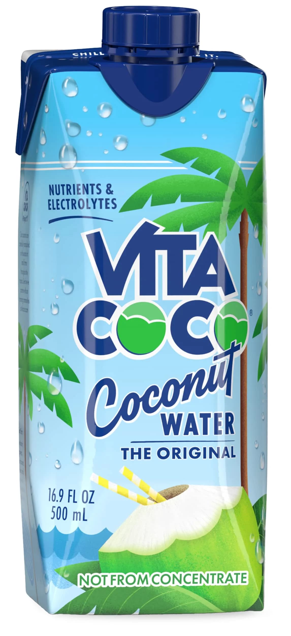 Vita Coco Coconut Water, Original, 16.9 Oz | Hydrating, Vitamin-Rich, Natural Coconut Drink