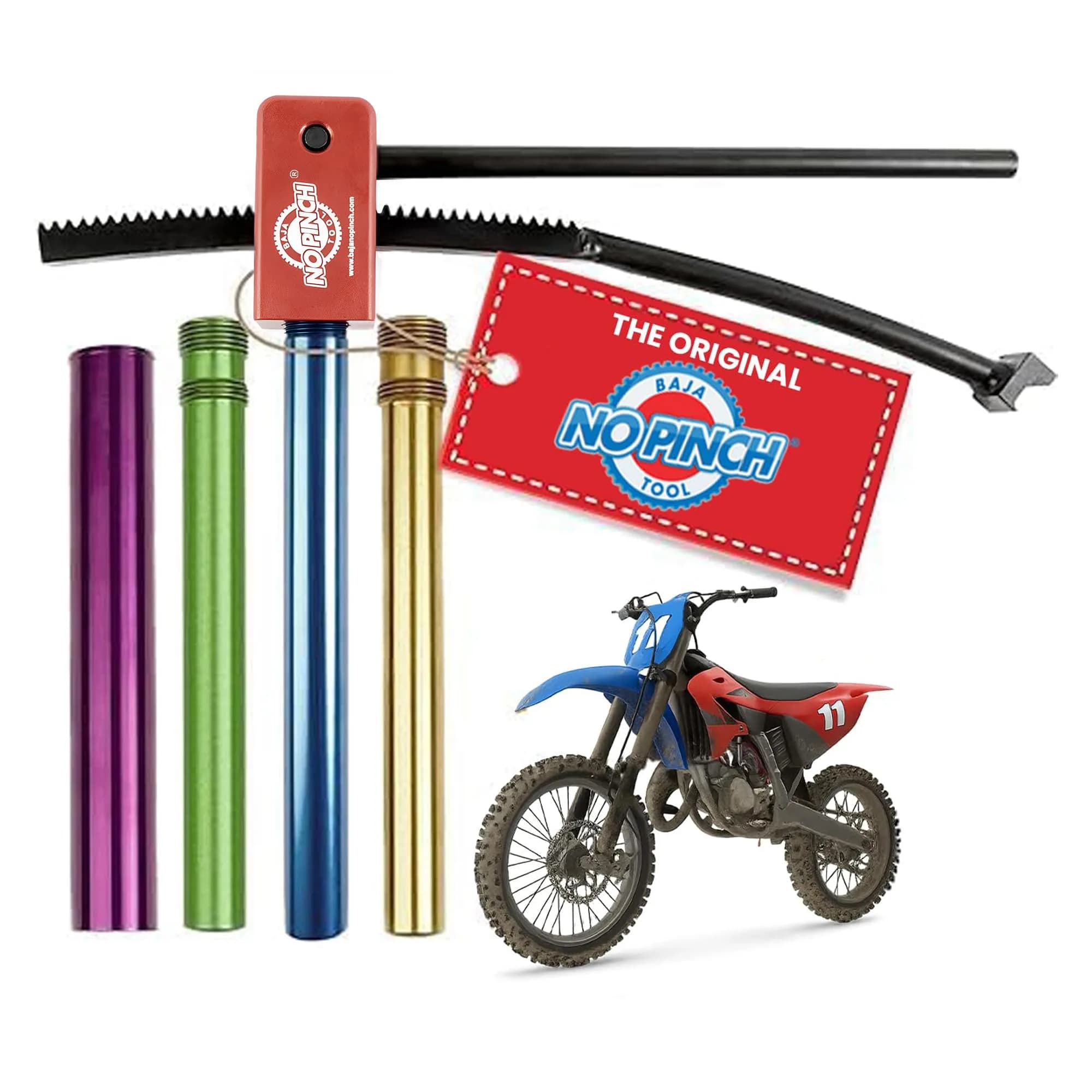 BAJA NO PINCH Ultimate Kit Dirt Bike Tire Changer Tool 16-21 in | Effortless, Durable, USA-Designed