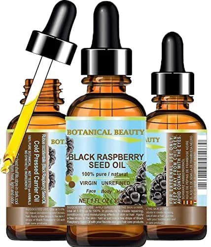 Botanical Beauty Black Raspberry Seed Oil 30 ml | Pure, Cold Pressed, Natural Moisturizer for Face, Skin, Hair thumbnail 1