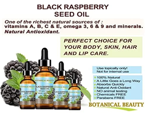 Botanical Beauty Black Raspberry Seed Oil 30 ml | Pure, Cold Pressed, Natural Moisturizer for Face, Skin, Hair thumbnail 5