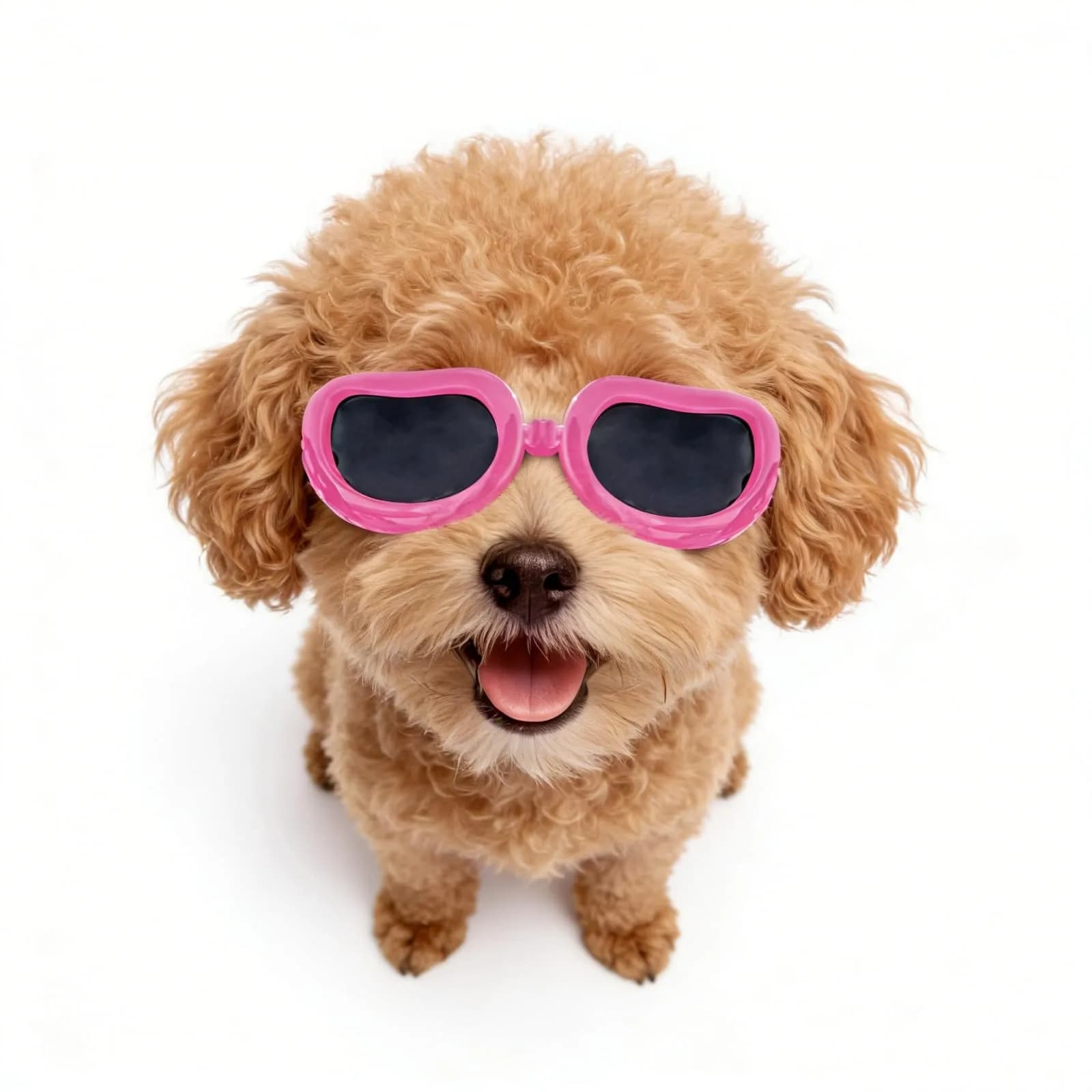Enjoying Black Pet Apparel Dog Goggles UV Protection for Medium Breeds | Windproof & Adjustable — Classic Pink / Small Breeds