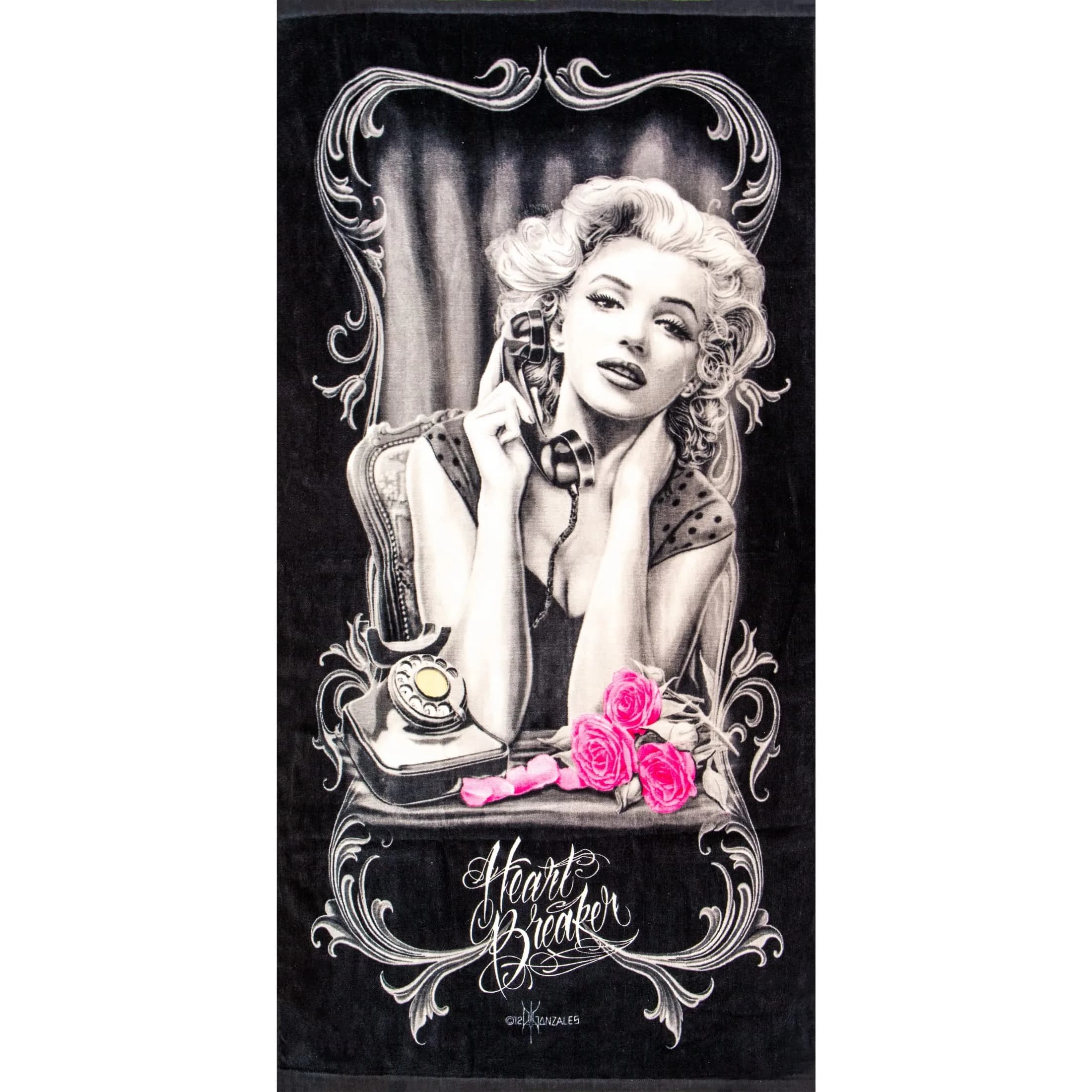 JPI Heartbreaker Oversized Beach Towel 76cm x 152cm | Licensed Warner Bros. Character Design - view 2