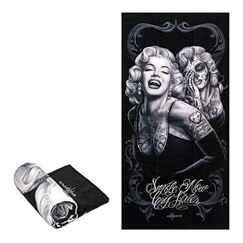 JPI Smile Now Oversized Beach Towel 71cm x 173cm | Licensed Artistic Design thumbnail 1