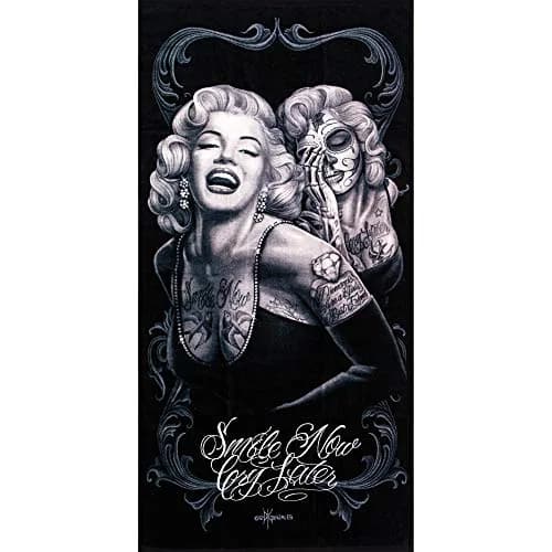 JPI Smile Now Oversized Beach Towel 71cm x 173cm | Licensed Artistic Design thumbnail 2