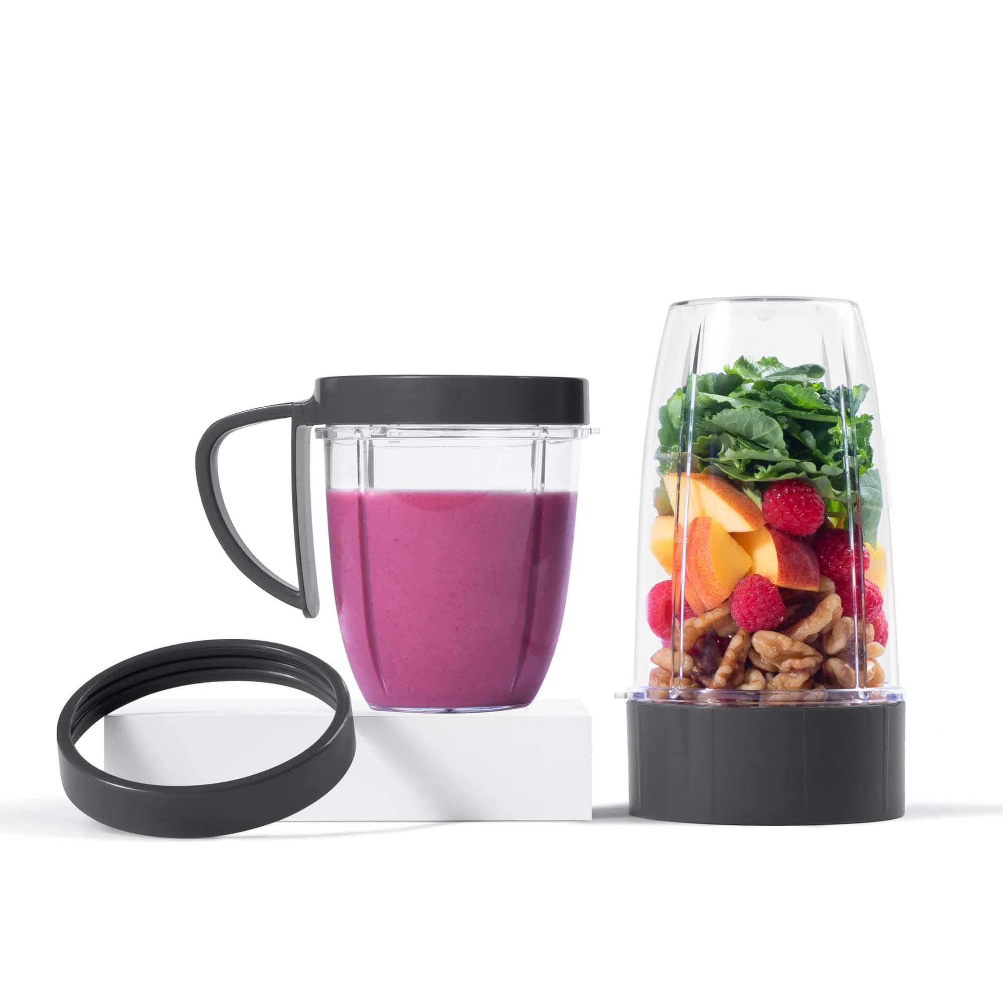 NutriBullet 24 oz. Cup & Blade Replacement Set | Stainless Steel Extractor Blade, BPA-Free Plastic Cups - main product image