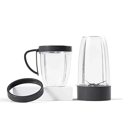 NutriBullet 24 oz. Cup & Blade Replacement Set | Stainless Steel Extractor Blade, BPA-Free Plastic Cups thumbnail 2