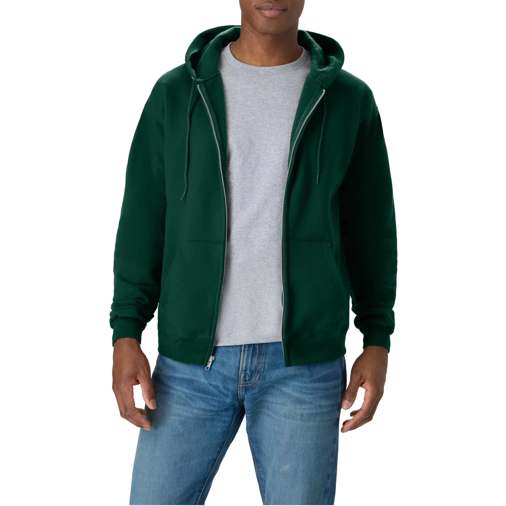 Hanes Full-zip Eco-smart Hoodie XX-Large Deep Forest | Dependable Comfort & Versatility