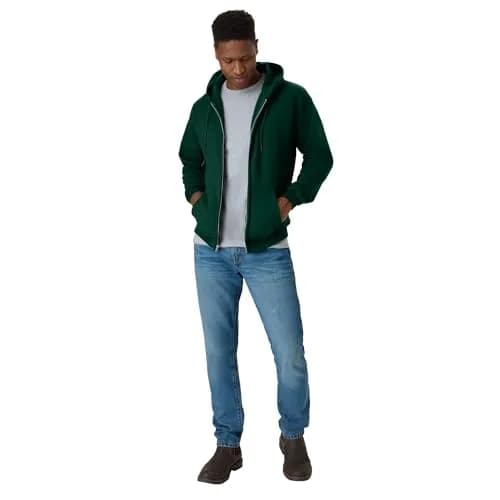 Hanes Full-zip Eco-smart Hoodie XX-Large Deep Forest | Dependable Comfort & Versatility thumbnail 4