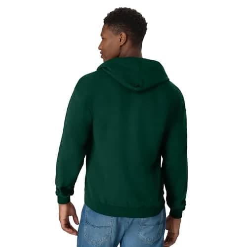 Hanes Full-zip Eco-smart Hoodie XX-Large Deep Forest | Dependable Comfort & Versatility thumbnail 2