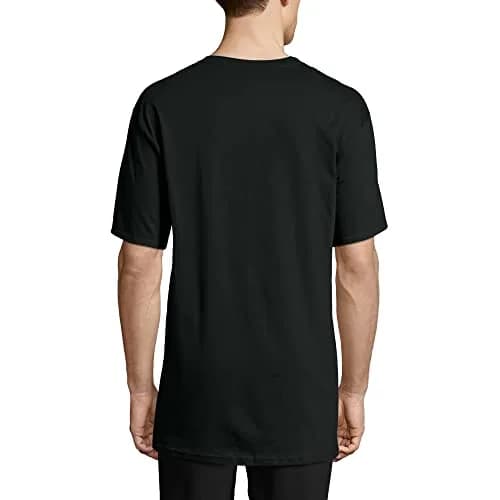 Hanes Men's Short Sleeve Beefy-T (Pack of 2), Black, X-Large | Heavyweight Cotton T-Shirt for Men thumbnail 5