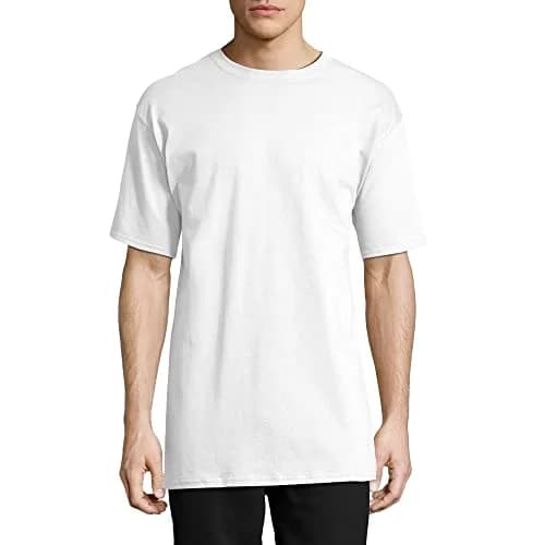 Hanes Heavyweight Cotton Crewneck T-shirt 2 Pack | Tall Sizes Available thumbnail 2
