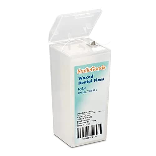 Practicon SmileGoods Waxed Dental Floss 200 Yard | Shred-Resistant Nylon thumbnail 1
