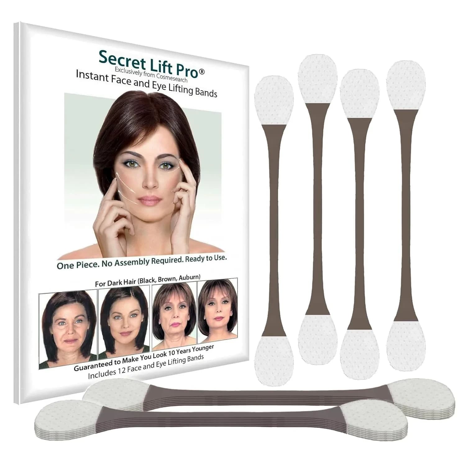 CosmeSearch Secret Lift Pro Face and Eye Lift Tapes 12 Count | Instant Wrinkle Reduction for Youthful Appearance - main product image