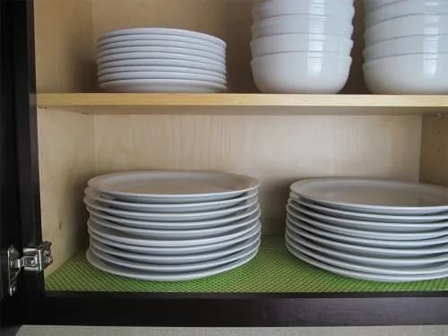 DII Shelf & Fridge Liner Collection Non-Adhesive 12x20 in Black Dots | Washable & Cut to Fit thumbnail 3