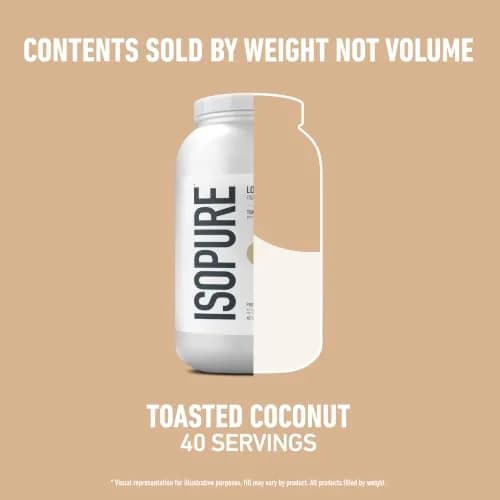 Isopure Low Carb Whey Isolate Protein Powder, Toasted Coconut 3 lb | 25g Protein, Zero Sugar, Immune Support thumbnail 9