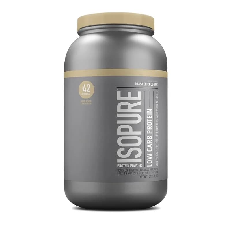 Isopure Low Carb Whey Isolate Protein Powder, Toasted Coconut 3 lb | 25g Protein, Zero Sugar, Immune Support thumbnail 4