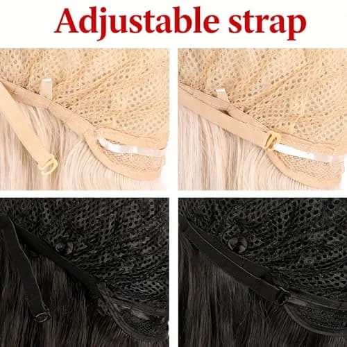 MapofBeauty White Long Wavy Side Bangs Cosplay Wig 60 cm (24 Inch) | Heat Resistant Synthetic Fiber thumbnail 5