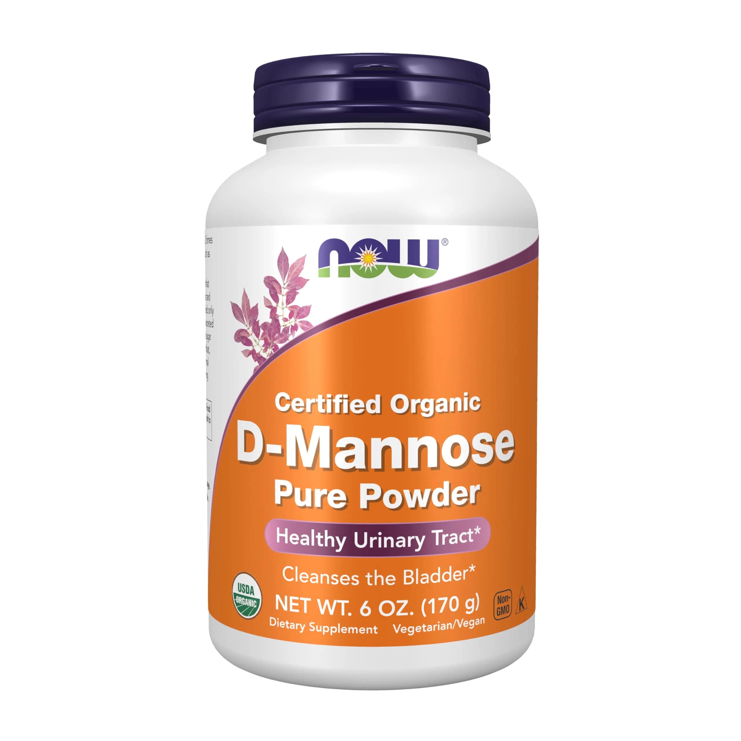 NOW Organic D-Mannose Powder 6 oz (170 g) | Supports Healthy Urinary Tract & Bladder Function