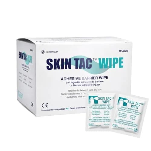 Torbot Skin Tac Wipes 50 Count | Latex-Free, Hypoallergenic, Liquid Adhesive Barrier for Sensitive Skin thumbnail 2