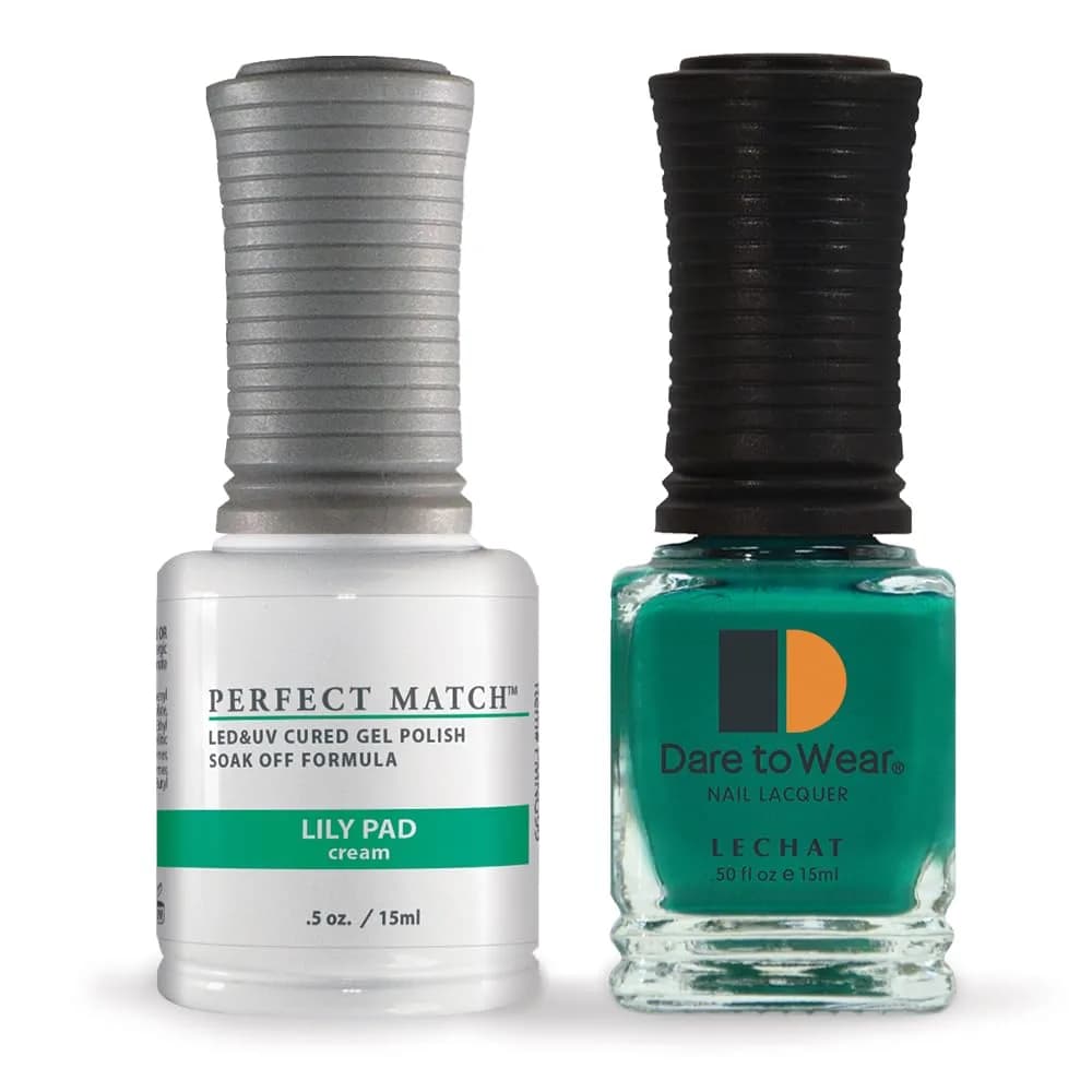 LECHAT Perfect Match Gel Polish Sealed with a Kiss 0.5 Fl Oz (15ml) | Soak-Off Formula for Natural Nails — Lily Pad