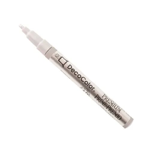 Marvy Uchida DecoColor Premium Calligraphy Pen Art Supplies, Silver 2mm (0.079 in) | Non-Toxic Oil-Based Ink thumbnail 1
