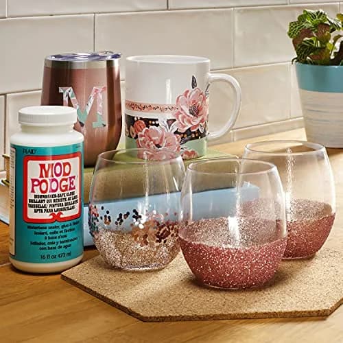 Mod Podge Dishwasher Safe Waterbased Sealer Glue and Finish 237ml (8 fl oz) | Glossy Finish for Decoupage Projects thumbnail 4