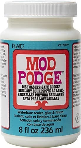 Mod Podge Dishwasher Safe Waterbased Sealer Glue and Finish 237ml (8 fl oz) | Glossy Finish for Decoupage Projects thumbnail 1