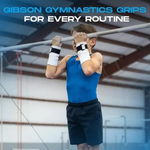 Gibson Athletic Rainbow Gymnastics Grips for Beginners, Medium, 2-Pack | Leather Hand Protection with Hook & Loop Closure thumbnail 6