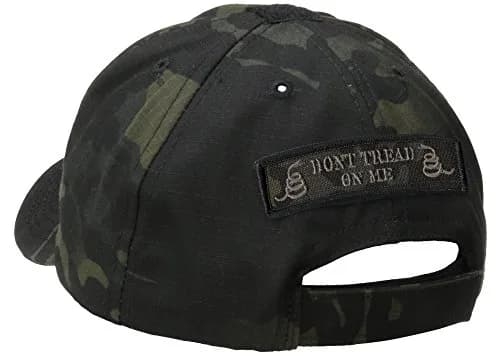 Gadsden and Culpeper Multicam-Black Tactical Patch & Hat Bundle (Calico Jack/DTOM Patches) | Embroidered Fitted Baseball Cap thumbnail 2