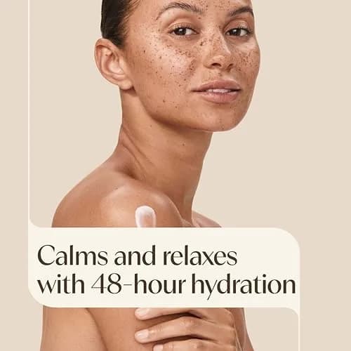 Aveeno Stress Relief Moisturizing Body Lotion, Lavender Scent with Prebiotic Oat, 532ml (18 Fl Oz Pack of 3) | 48-Hour Hydration for Sensitive Skin thumbnail 3