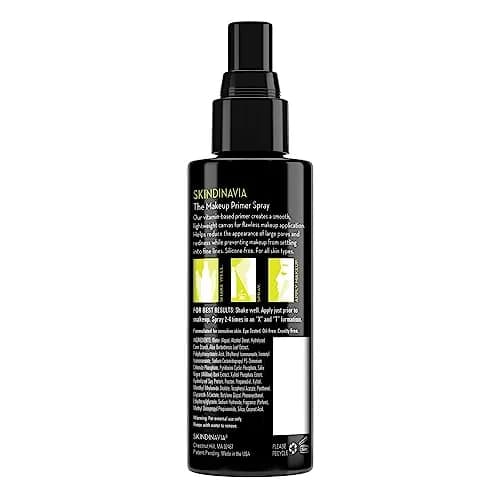 Skindinavia Makeup Primer Spray 4 oz | Hydrating, Water-Resistant Base Layer for Flawless Makeup thumbnail 5