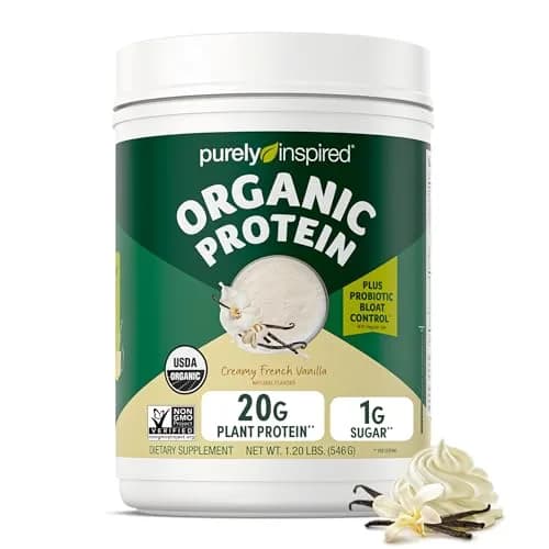 Purely Inspired Plant-Based Protein Powder, Creamy French Vanilla | 20g Vegan Organic Shake thumbnail 1