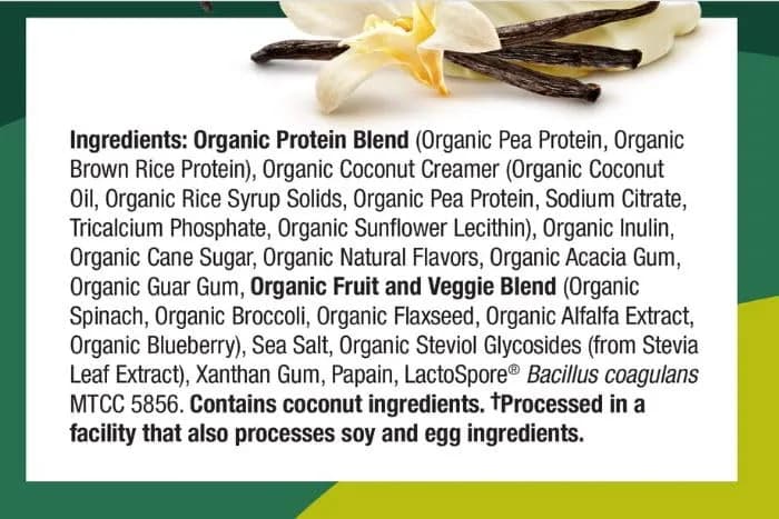 Purely Inspired Plant-Based Protein Powder, Creamy French Vanilla | 20g Vegan Organic Shake thumbnail 7