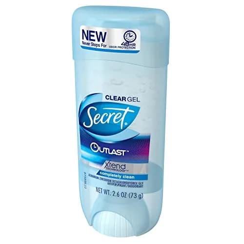 Secret Outlast Antiperspirant and Deodorant Clear Gel, Completely Clean 2.6 oz (Pack of 4) | 48-Hour Sweat Protection thumbnail 3