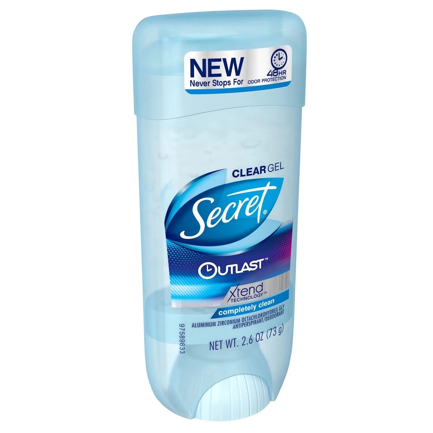 Secret Outlast Antiperspirant and Deodorant Clear Gel, Completely Clean 2.6 oz (Pack of 4) | 48-Hour Sweat Protection - view 4