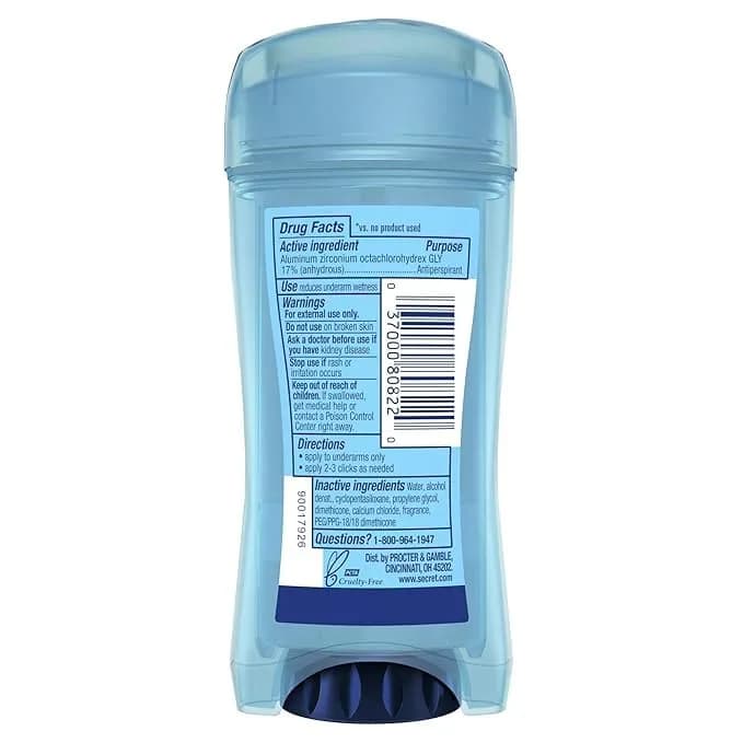 Secret Outlast Clear Gel Antiperspirant Deodorant Completely Clean 76ml (2.6 oz) | 48-Hour Odor Protection - view 2
