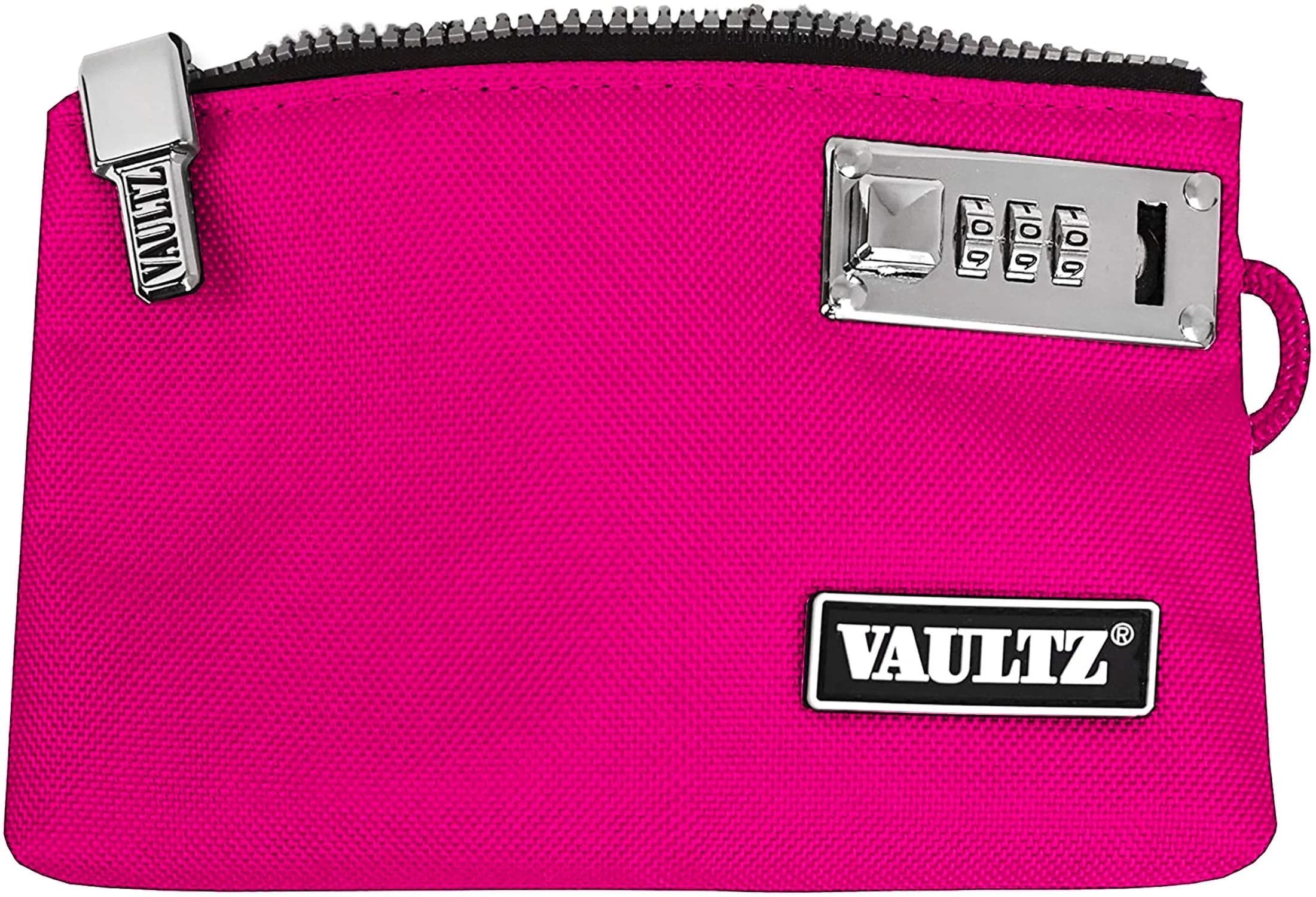 Vaultz Pink 5x8 Inch Locking Accessories Pouch with Patented Lock - view 2