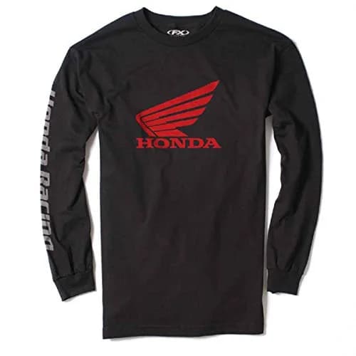 Factory Effex Honda Long Sleeve T-Shirt Black Large | Official Licensed Motorsport Apparel thumbnail 2