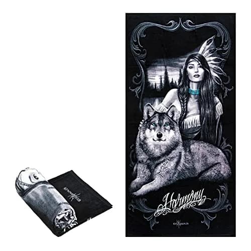 JPI Harmony Beach Towel 71cm x 142cm | 100% Cotton Terry Cloth thumbnail 1