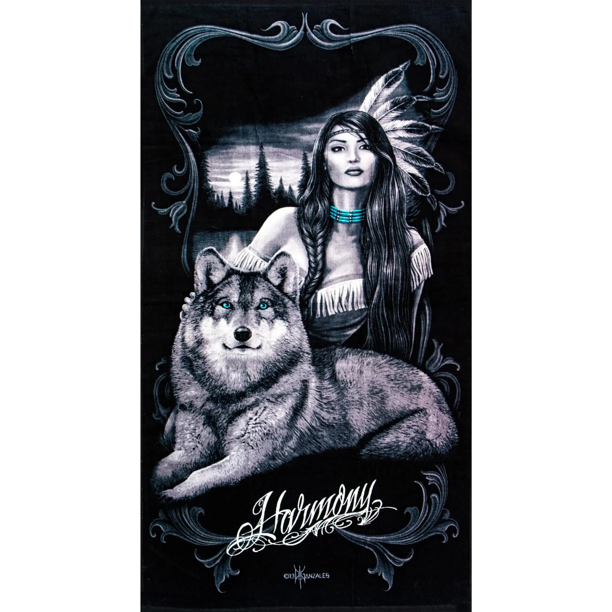 JPI Harmony Beach Towel 71cm x 142cm | 100% Cotton Terry Cloth - view 2