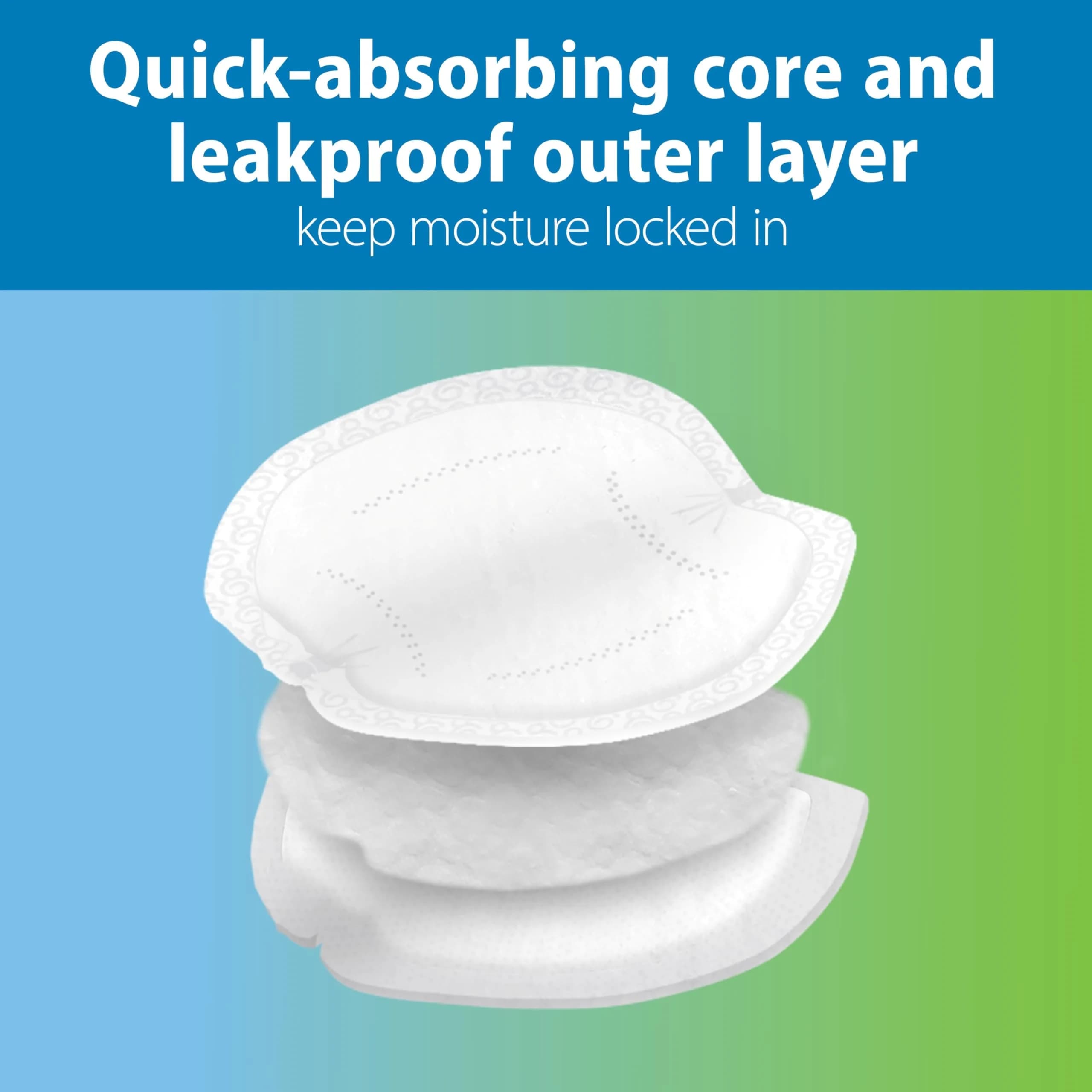 Dr. Brown's Disposable Breast Pads 60 Count | Absorbent Nursing Pads, Leakproof Protection, Discreet Fit - view 4
