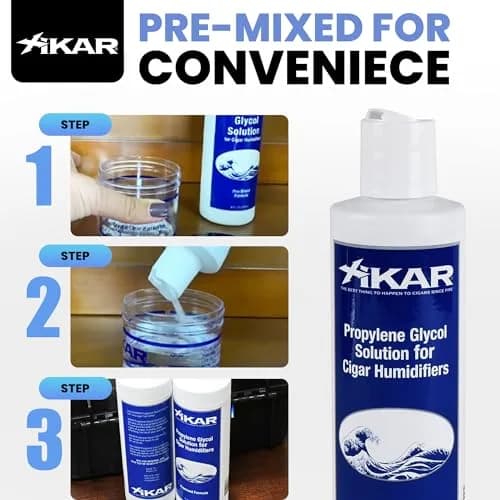 Xikar Humidor Solution 16 Fl Oz (473ml) 2-Pack | Maintains 70% Humidity for Cigars thumbnail 5