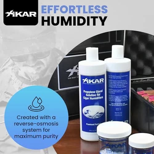 Xikar Humidor Solution 16 Fl Oz (473ml) 2-Pack | Maintains 70% Humidity for Cigars thumbnail 6