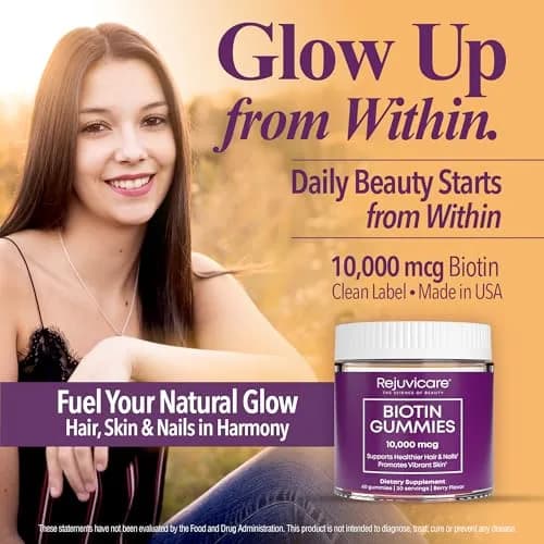 Windmill Biotin Gummies 10,000mcg | Berry Flavor for Hair & Skin (60 Count) thumbnail 5