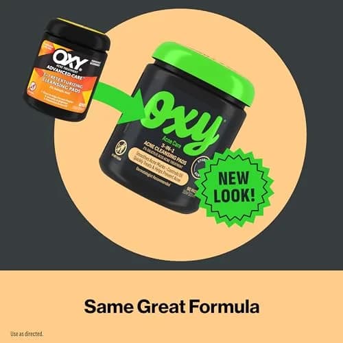 Oxy 3-IN-1 Acne Facial Cleansing Pads 90 Pads | Maximum Strength 2% Salicylic Acid for Acne thumbnail 6